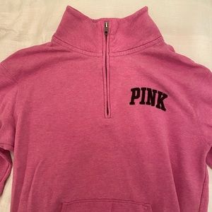 PINK quarter zip hoodie